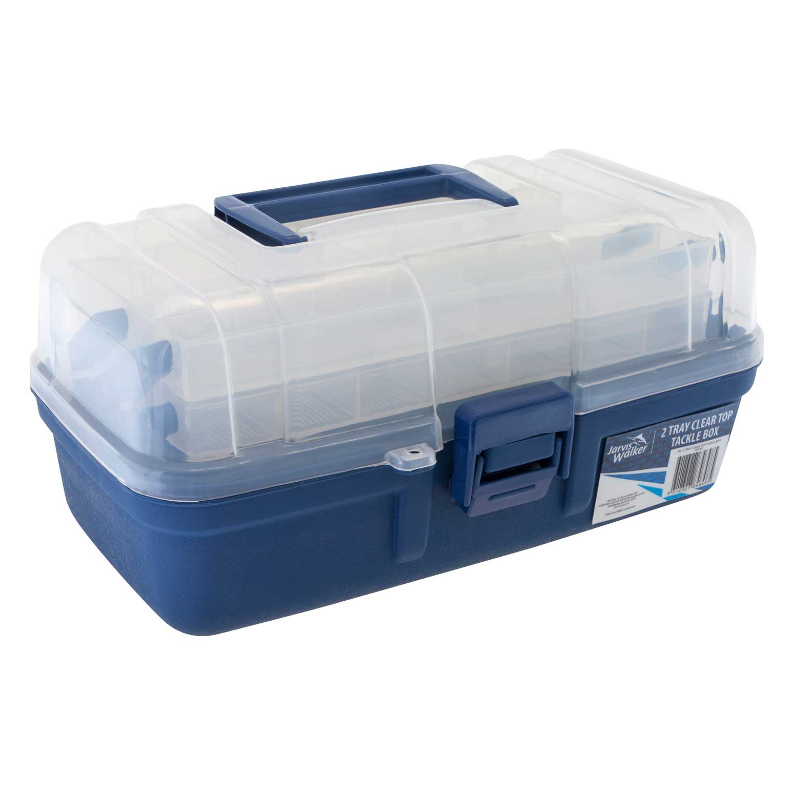 Jarvis Walker 2 Tray Clear Top Fishing Tackle Box – Bait Master Fishing and Tackle