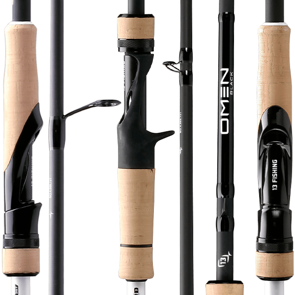 13 Fishing Omen Black 8'0 H 20-80g Spin Rod 2pc 14-25lb CLEARANCE