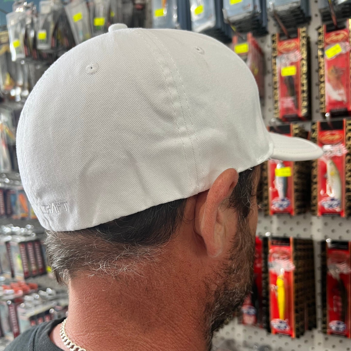 Lucky Craft USA White Flat Cap Hat