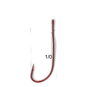 TRU Turn Worm 063 Red Fishing Hooks 25 pk - Bait Master Fishing and Tackle