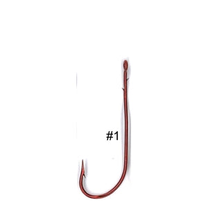 TRU Turn Worm 063 Red Fishing Hooks 25 pk - Bait Master Fishing and Tackle