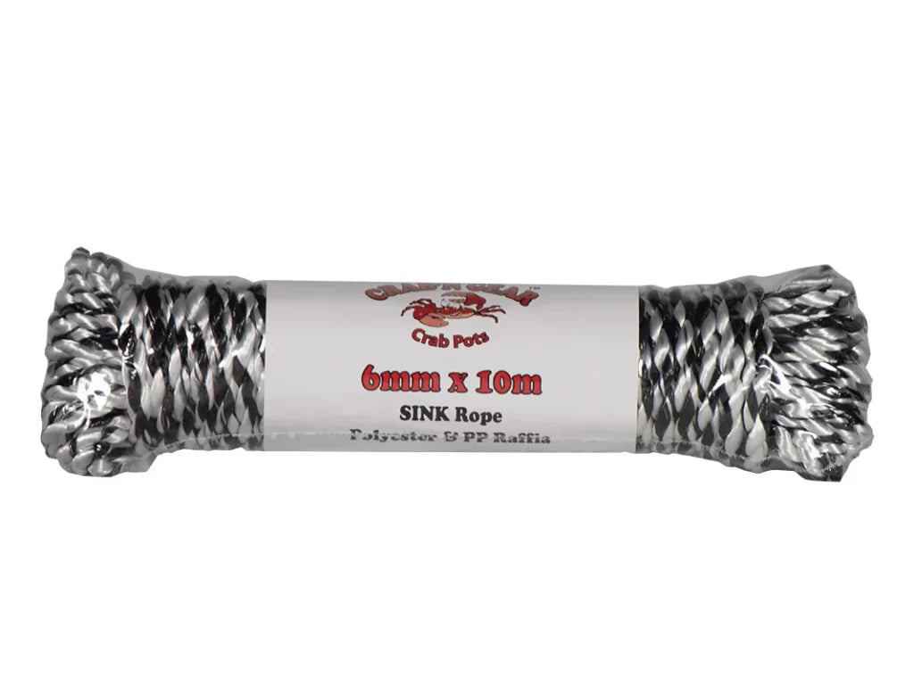 Crab'n Gear Crab Pot 6mm x 10m Sink Rope – Bait Master Fishing and Tackle