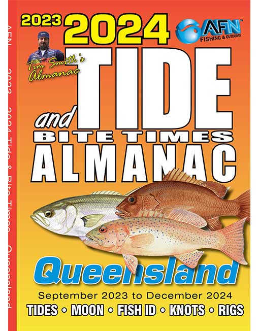 AFN 2024 Queensland QLD Fishing Almanac: Tide and Bite Times Guide