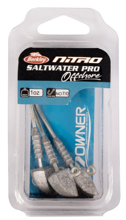 Berkley Nitro Saltwater Pro Offshore Jig Heads - New 2023 Packaging