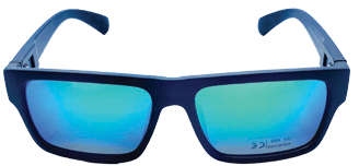 INSALT Recycled Eyewear Eziview Polarised UV Sunglasses - Blue Lens