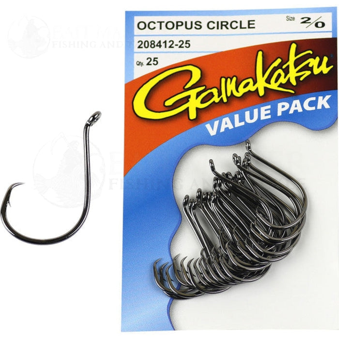 Gamakatsu Octopus Circle Fishing Hooks Value Pack 25 Hooks