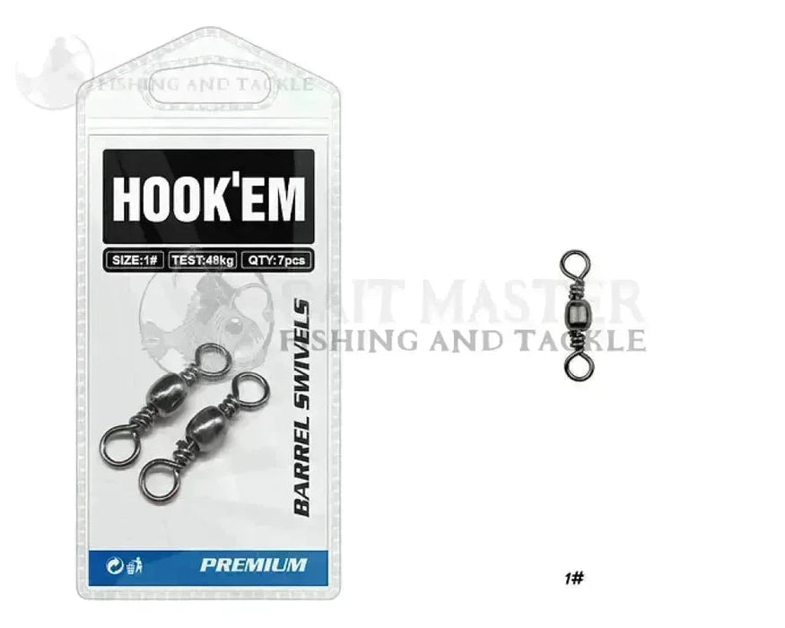 Hook'em Fishing Barrel Swivels - Standard Pack
