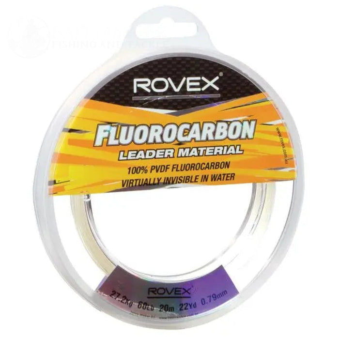 Rovex Flurocarbon Fishing Leader Clear 20m 22y CLEARANCE