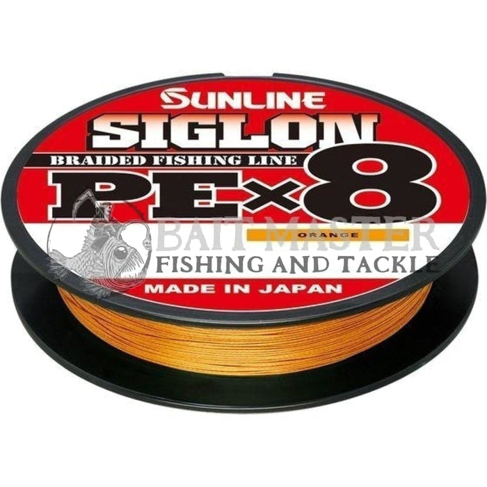 Sunline Siglon PEx8 Braided Fishing Line Orange 150m — Bait Master Fishing  and Tackle
