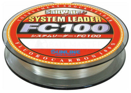 Sunline FC100 100lb System Fluorocarbon Leader 100m